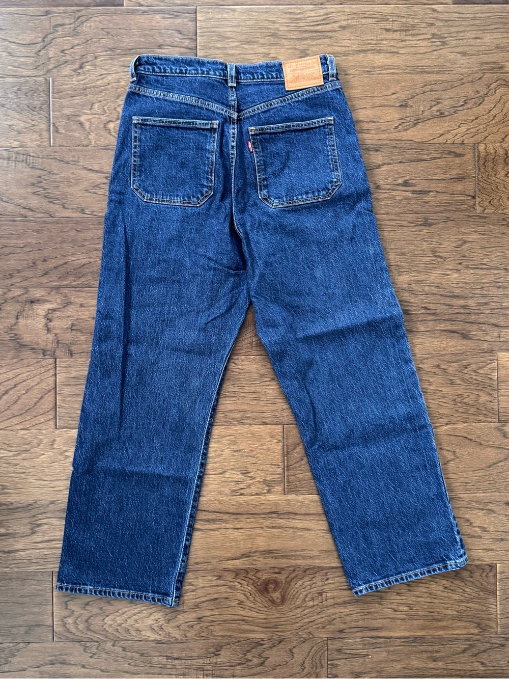 EUC Levis Ribcage Straight Patch Pocket Women's Jeans Size 30 Dark Wash - Picture 2 of 11
